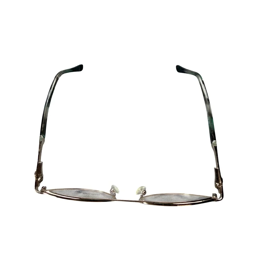 Carlo Bellini Eyeglasses Women Rose Gold Green Aviator 7730 Pilot Frames